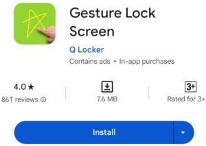 gesture lock screen